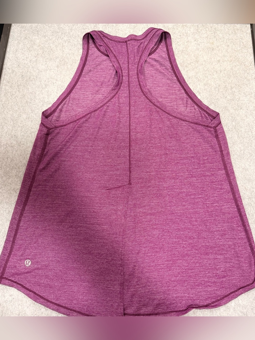 Lululemon Purple Heathered Racerback Athletic Tank Top Women’s 18.5x25